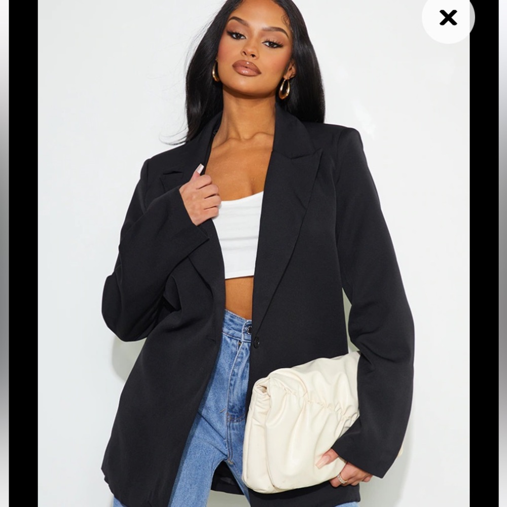 Black loose blazer